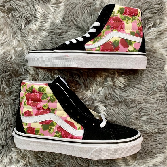 Vans Sk8-Hi Floral Shoe - Picture 6 of 11